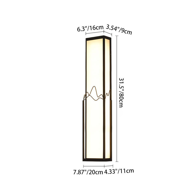 Stainless Steel Acrylic Rectangular Outdoor Light