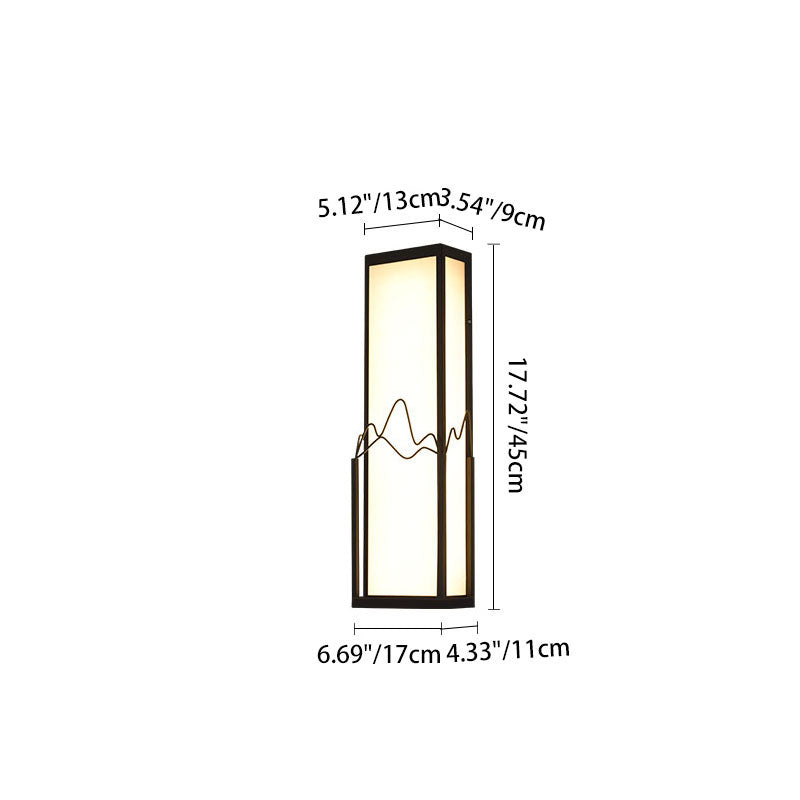 Stainless Steel Acrylic Rectangular Outdoor Light
