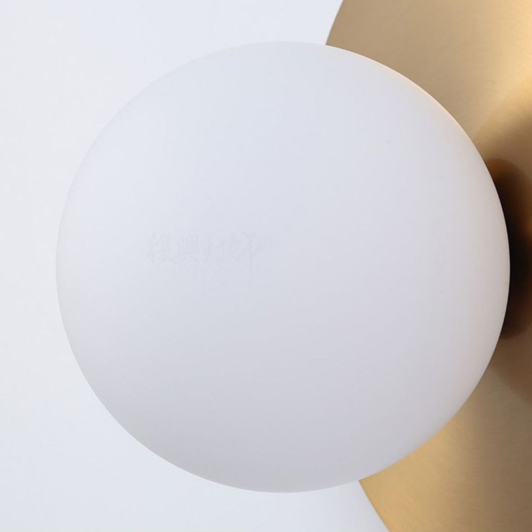Round Glass Iron Bedroom Wall Lamp