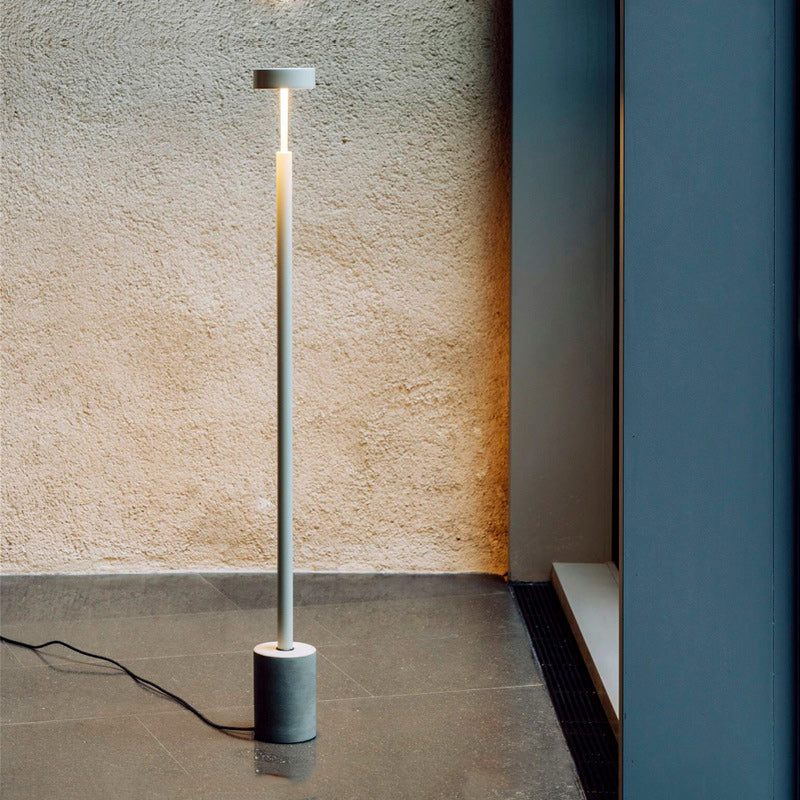 Contemporary Scandinavian Round Iron Floor Lamp