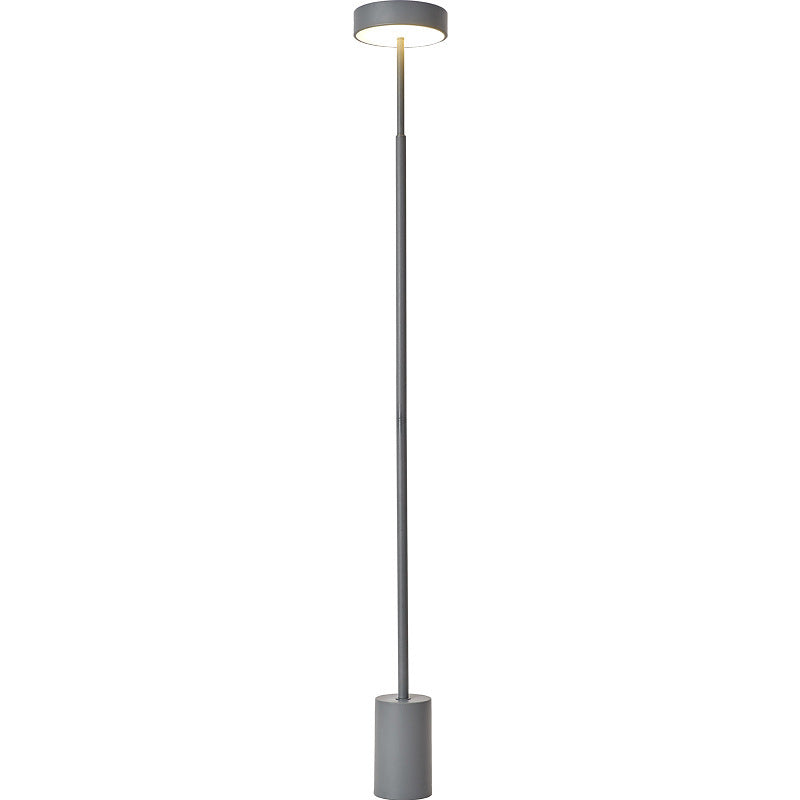 Contemporary Scandinavian Round Iron Floor Lamp