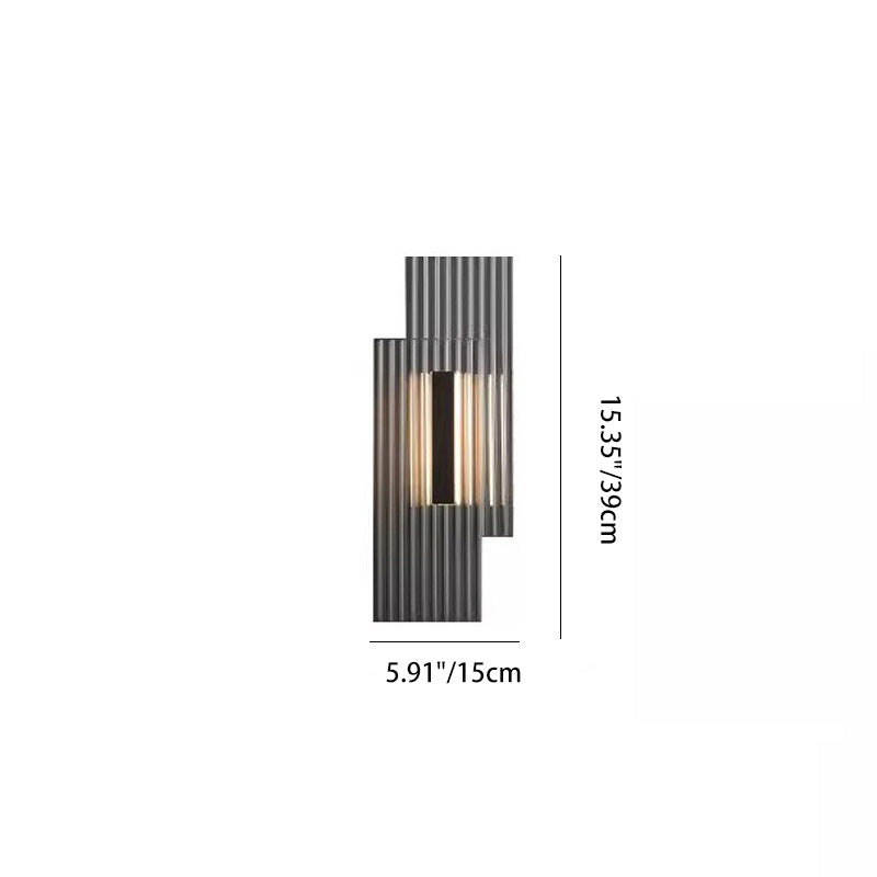 Rectangular Vertical Strip Iron Wall Lamp