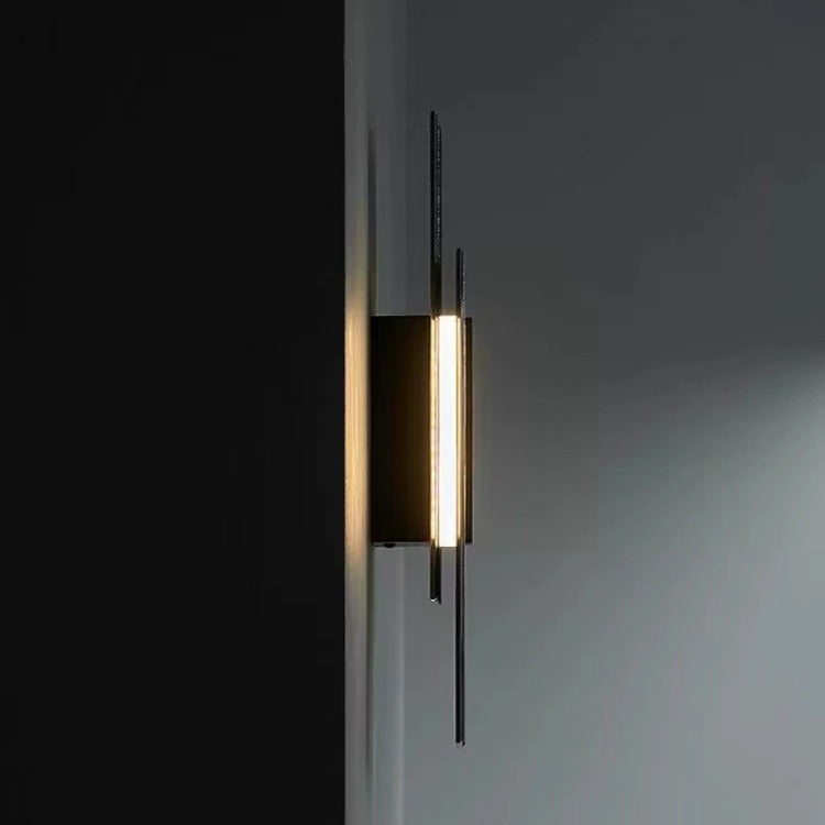 Rectangular Vertical Strip Iron Wall Lamp