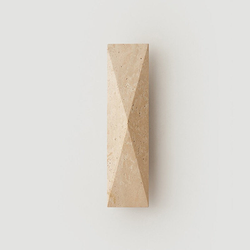 Rectangular Yellow Travertine Garden Outdoor Light