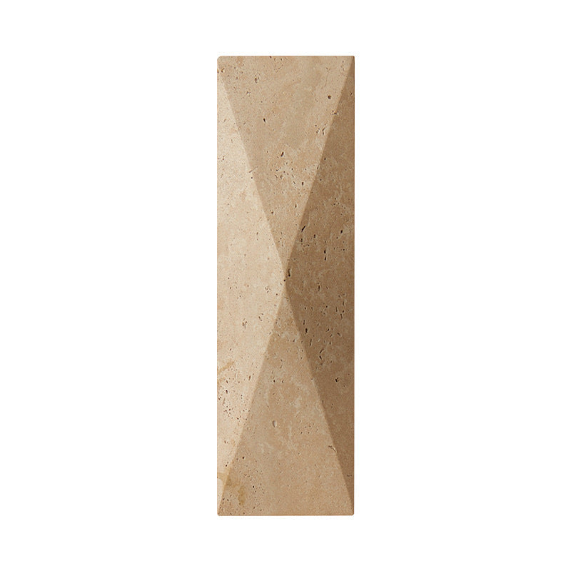 Rectangular Yellow Travertine Garden Outdoor Light