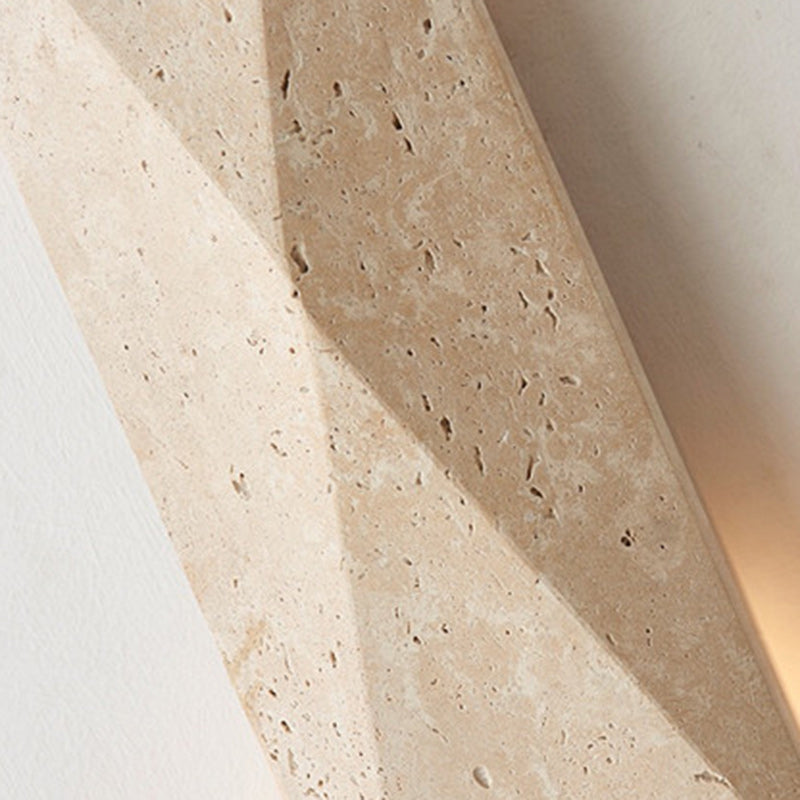 Rectangular Yellow Travertine Garden Outdoor Light