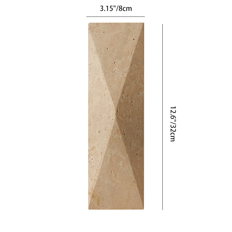 Rectangular Yellow Travertine Garden Outdoor Light