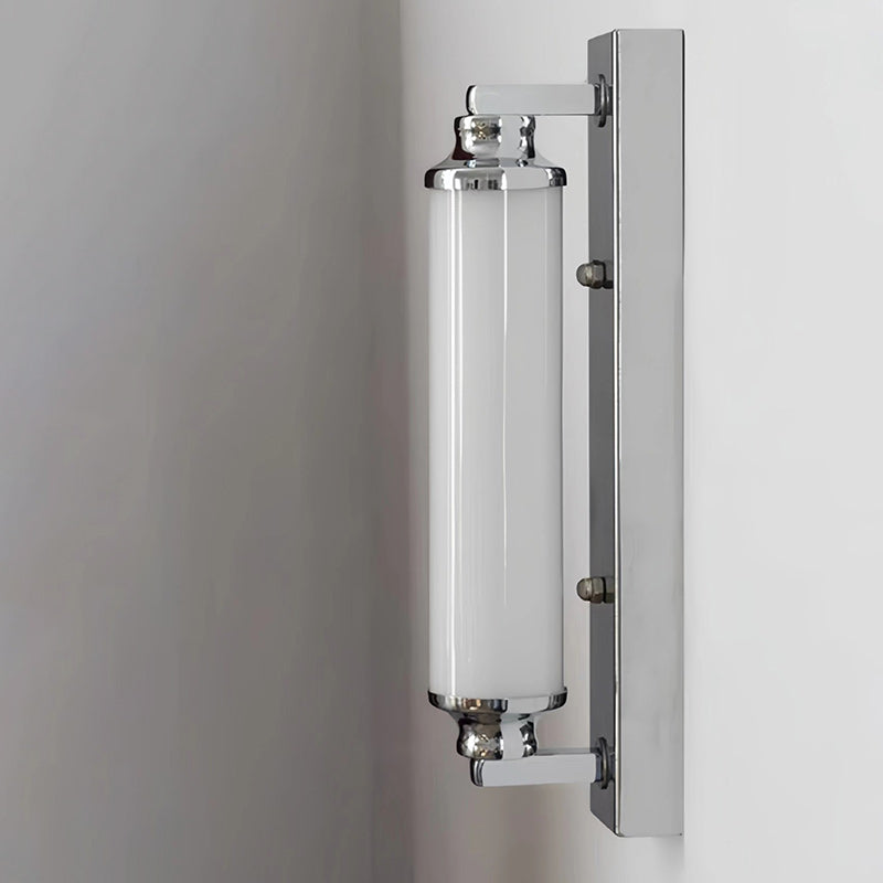 Cylindrical Iron Acrylic Bathroom Wall Lamp