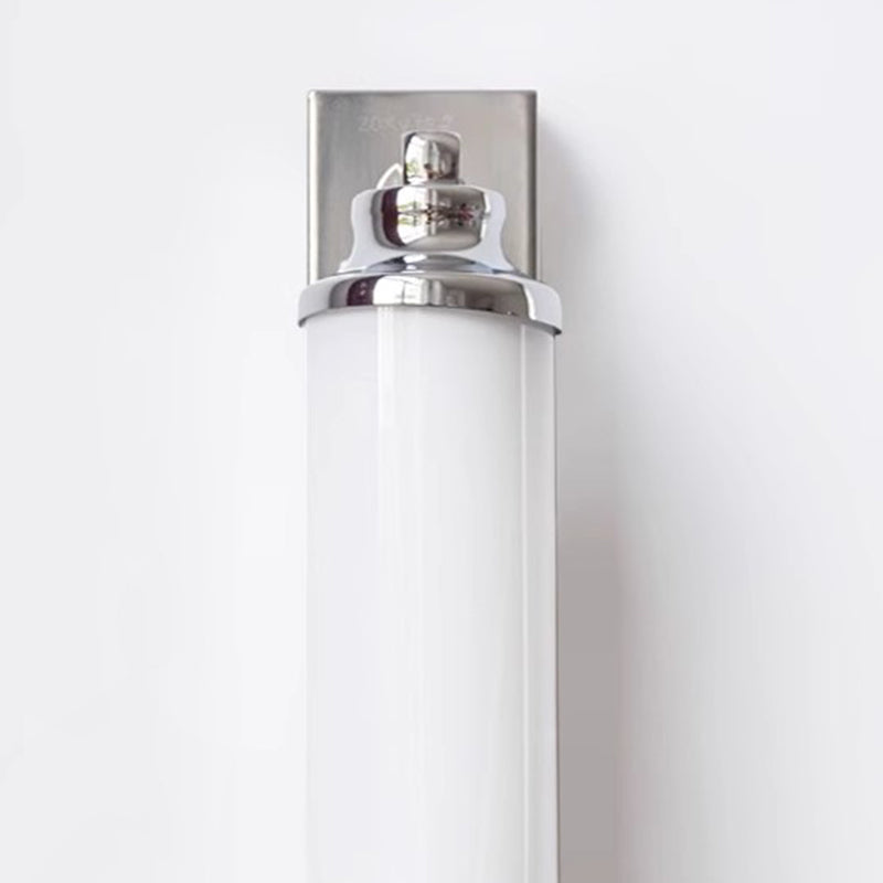 Cylindrical Iron Acrylic Bathroom Wall Lamp