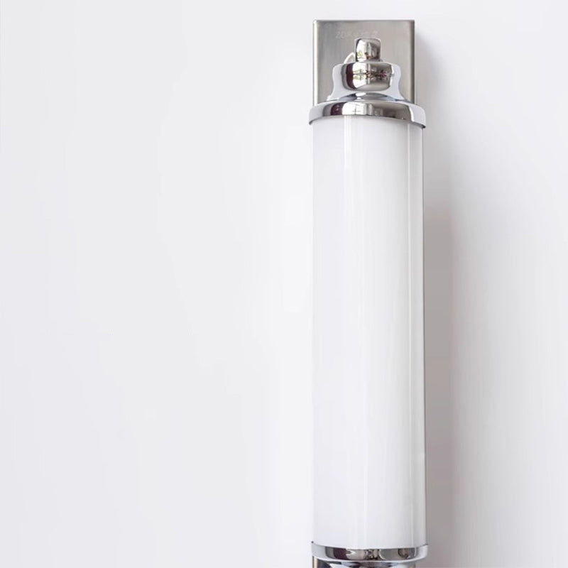 Cylindrical Iron Acrylic Bathroom Wall Lamp