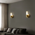 Cylindrical Acrylic Copper 1/2 Wall Lamp