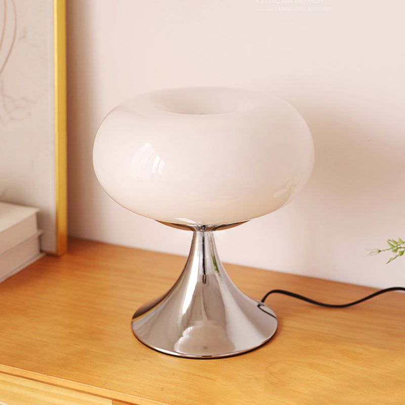 Apple-Shaped Iron Glass Bedroom Table Lamp