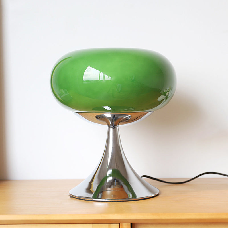 Apple-Shaped Iron Glass Bedroom Table Lamp