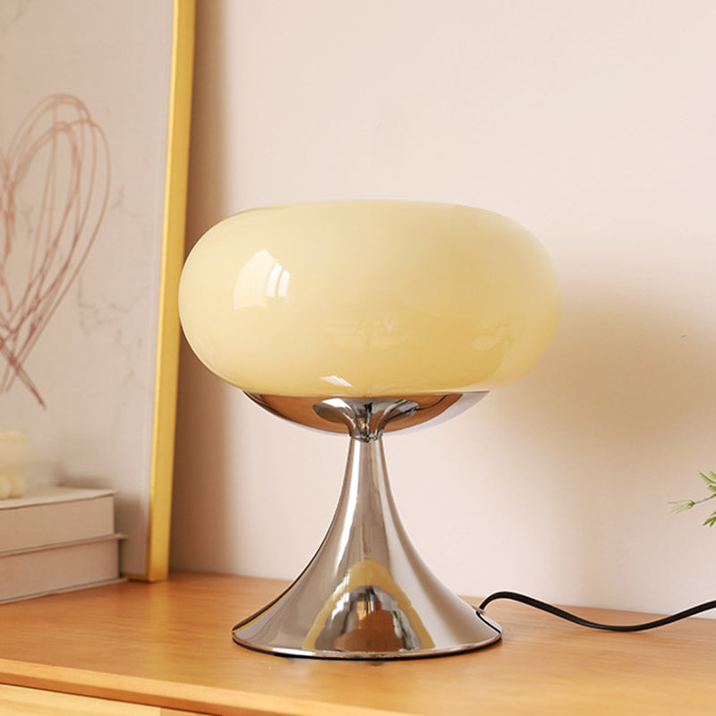 Apple-Shaped Iron Glass Bedroom Table Lamp