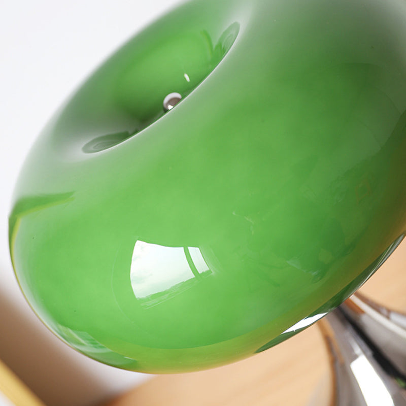 Apple-Shaped Iron Glass Bedroom Table Lamp