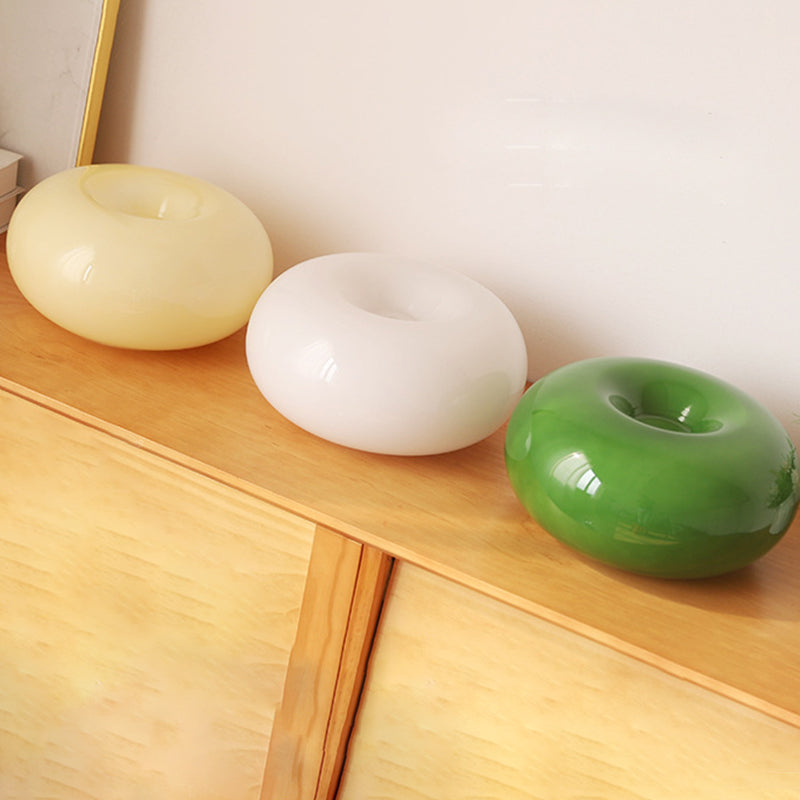 Apple-Shaped Iron Glass Bedroom Table Lamp