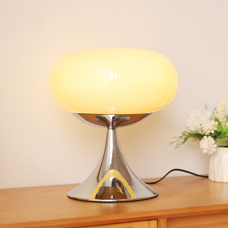 Apple-Shaped Iron Glass Bedroom Table Lamp