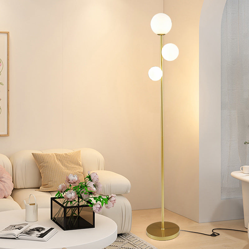 Contemporary Creative Round Ball 3-Light Floor Lamp