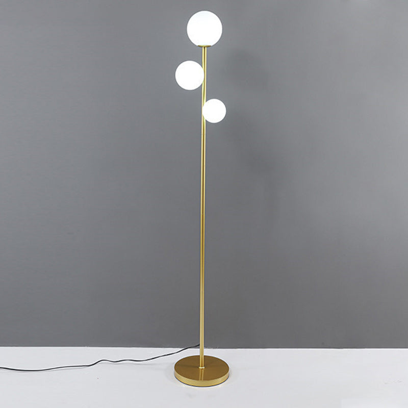 Contemporary Creative Round Ball 3-Light Floor Lamp
