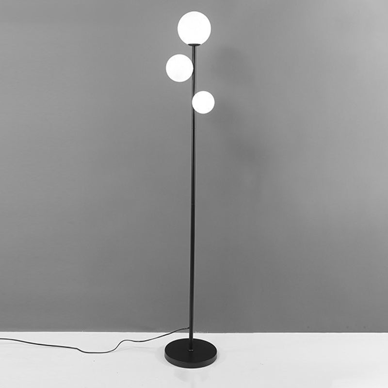 Contemporary Creative Round Ball 3-Light Floor Lamp