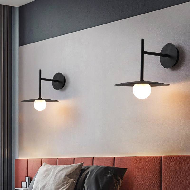 Right Angle Flying Saucer Wall Lamp