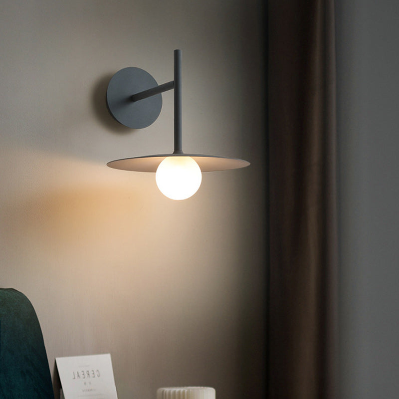 Right Angle Flying Saucer Wall Lamp