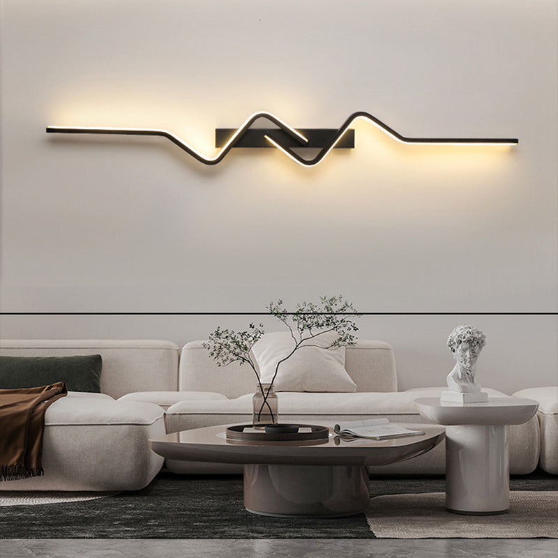 Vertical Irregular Wave Curve Wall Lamp