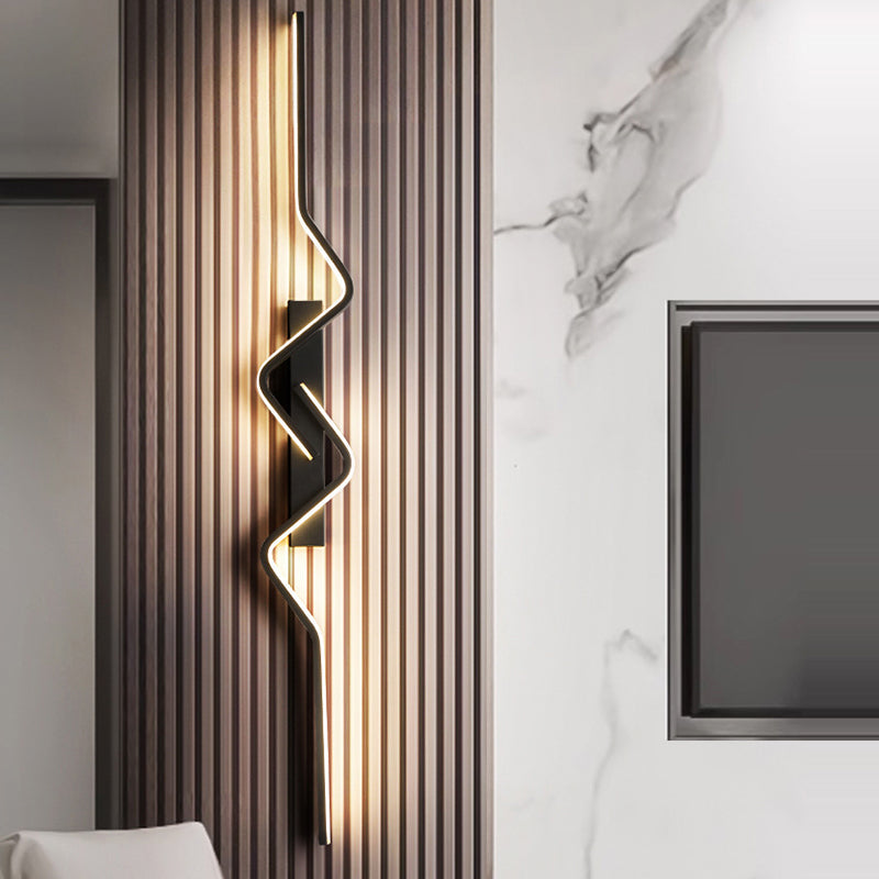 Vertical Irregular Wave Curve Wall Lamp