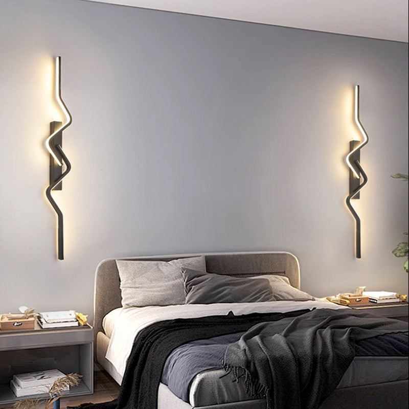 Vertical Irregular Wave Curve Wall Lamp