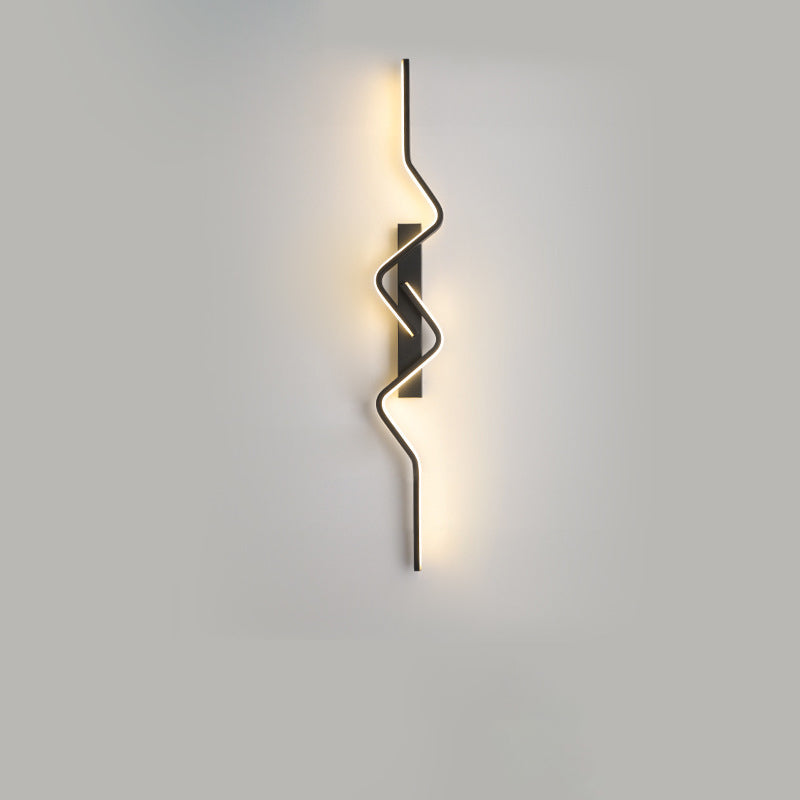Vertical Irregular Wave Curve Wall Lamp