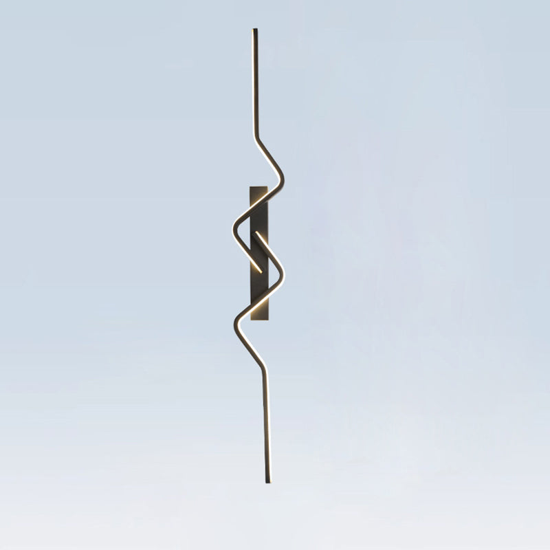 Vertical Irregular Wave Curve Wall Lamp