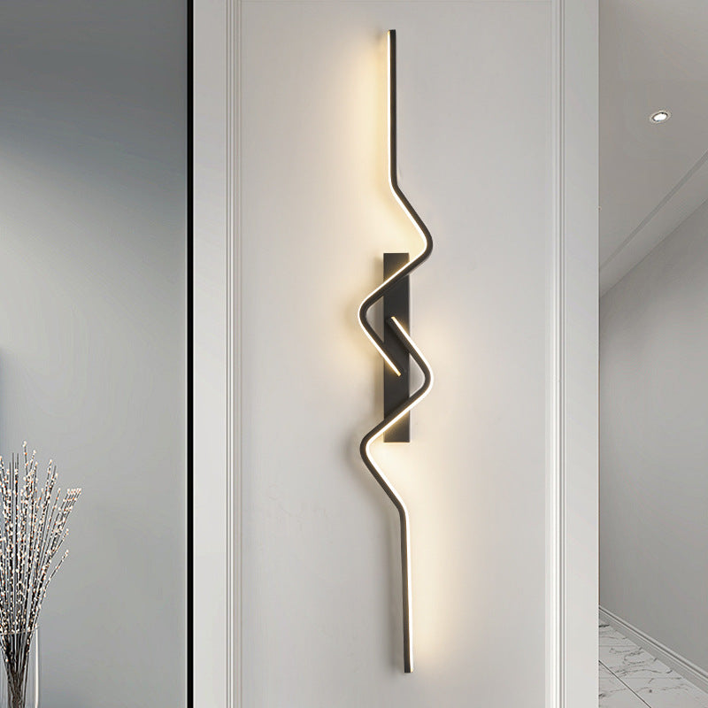 Vertical Irregular Wave Curve Wall Lamp