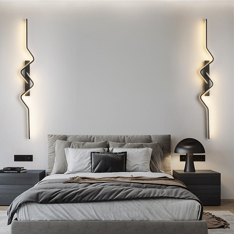 Vertical Irregular Wave Curve Wall Lamp