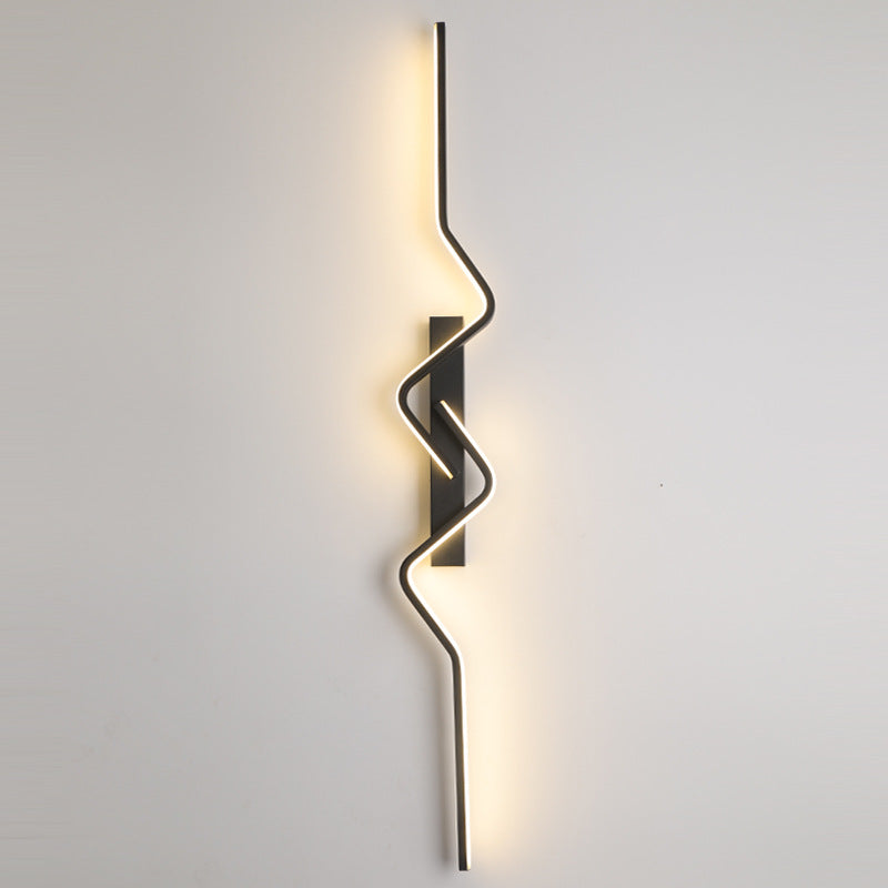 Vertical Irregular Wave Curve Wall Lamp