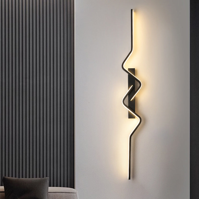 Vertical Irregular Wave Curve Wall Lamp