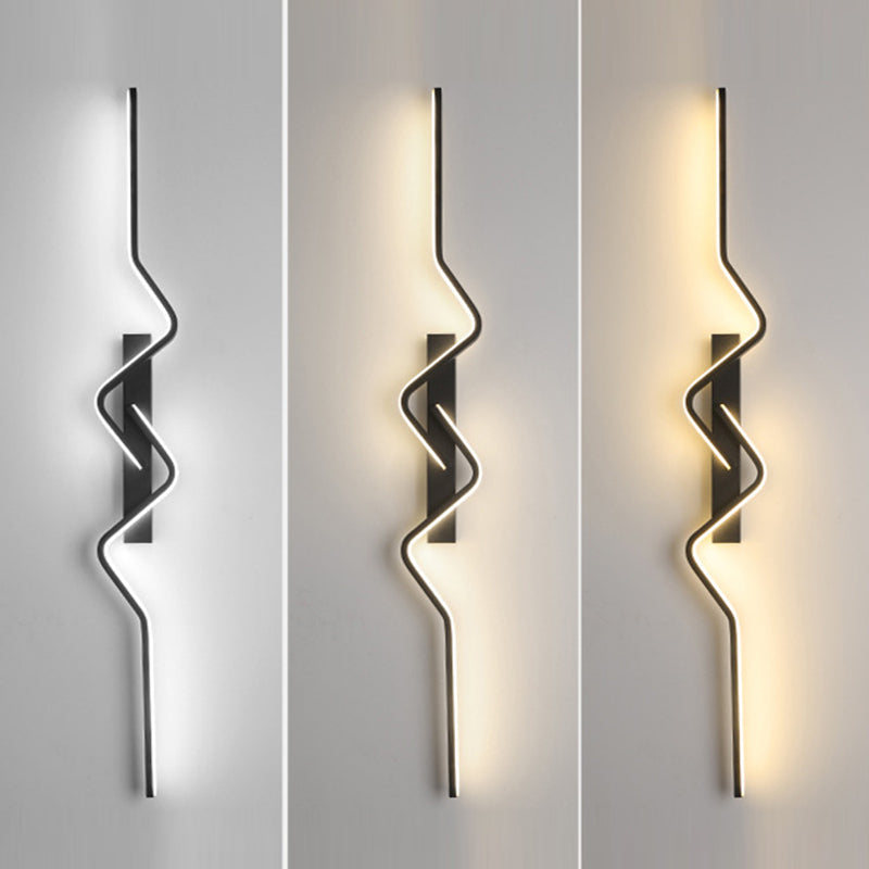 Vertical Irregular Wave Curve Wall Lamp