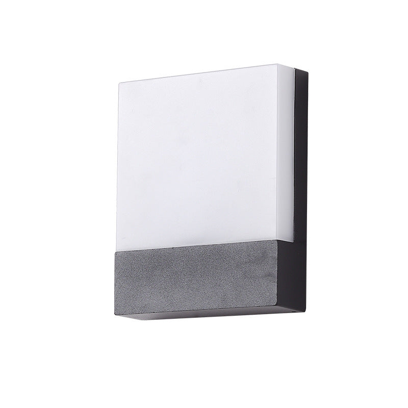 Rectangular Iron Acrylic Sconce Outdoor Light