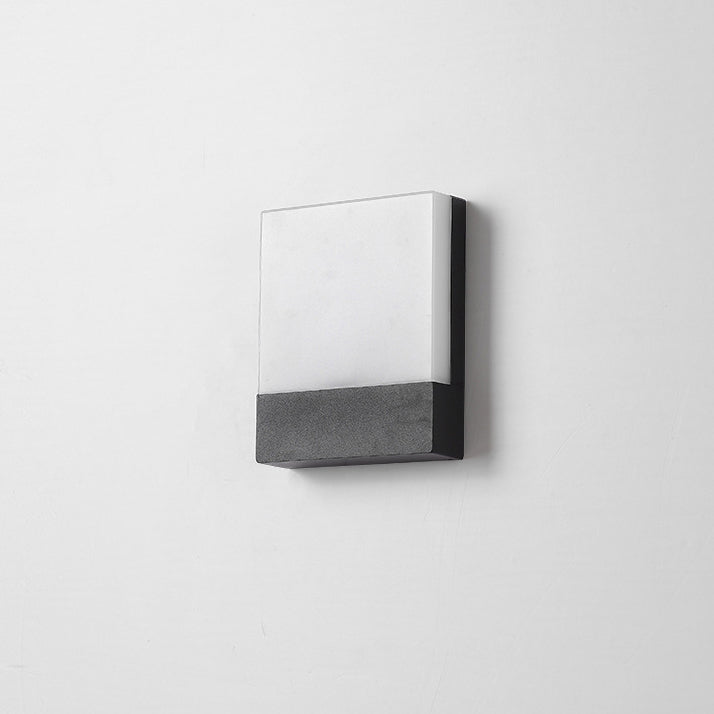 Rectangular Iron Acrylic Sconce Outdoor Light