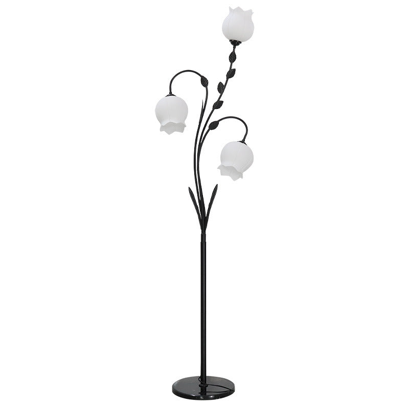 Modern Minimalist Flower-Shaped Iron 3-Light Floor Lamp