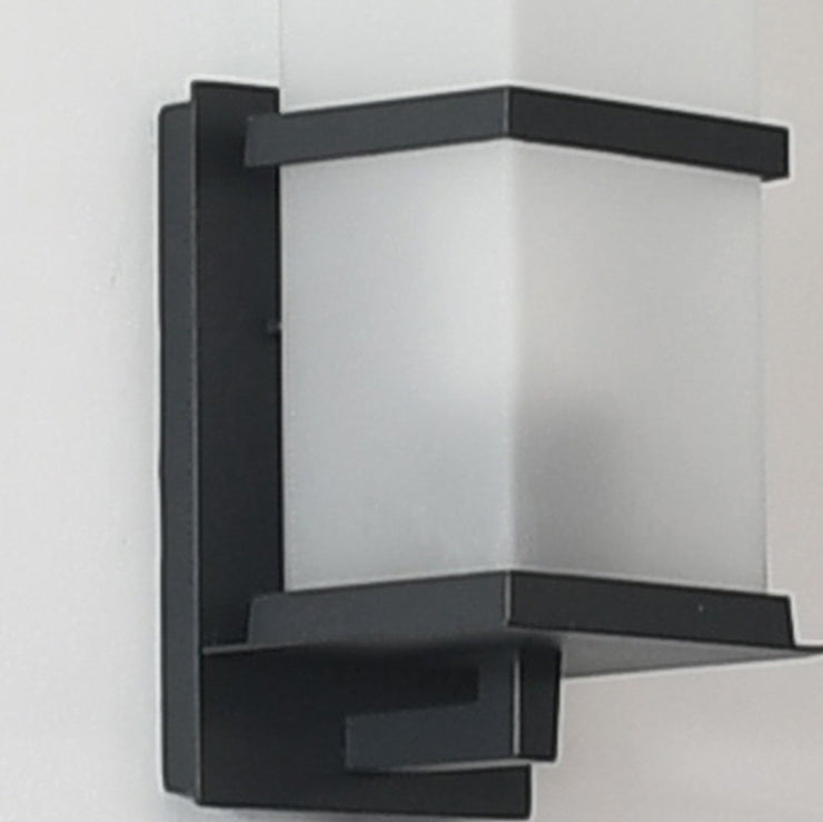 Rectangle Iron Acrylic Scone Outdoor Light