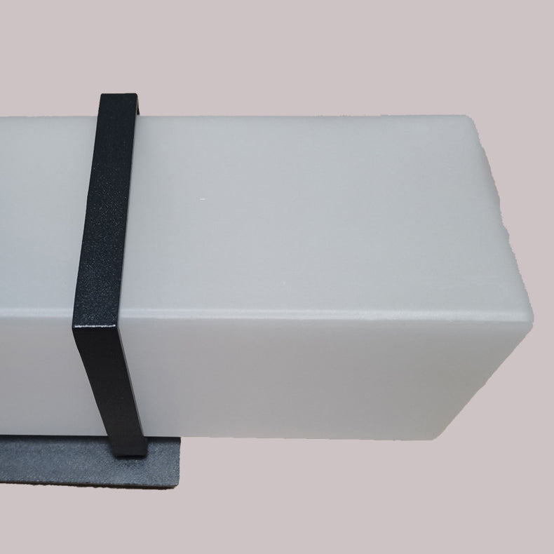 Rectangle Iron Acrylic Scone Outdoor Light