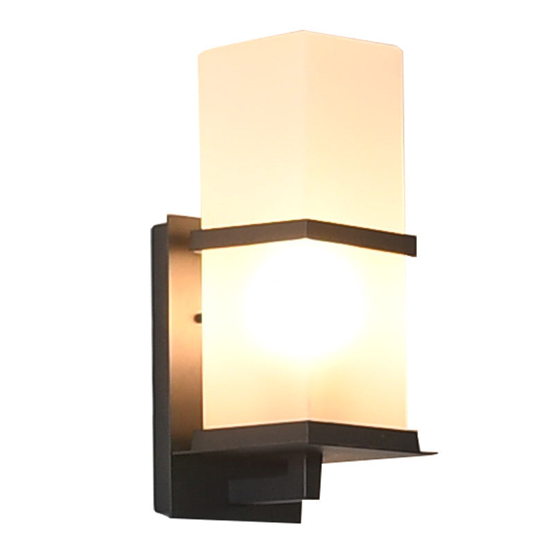 Rectangle Iron Acrylic Scone Outdoor Light