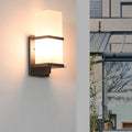 Rectangle Iron Acrylic Scone Outdoor Light
