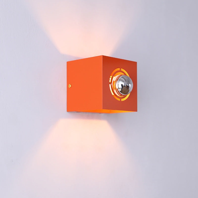 Square Round Iron Scone Wall Lamp