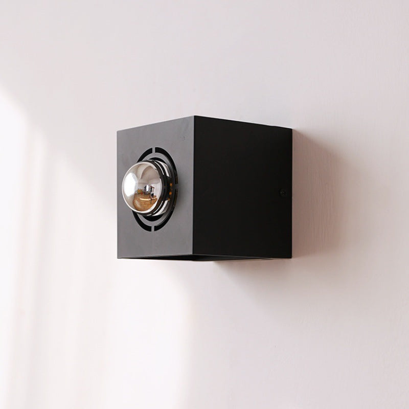 Square Round Iron Scone Wall Lamp