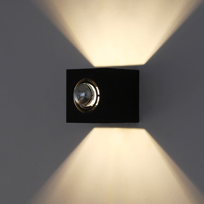 Square Round Iron Scone Wall Lamp