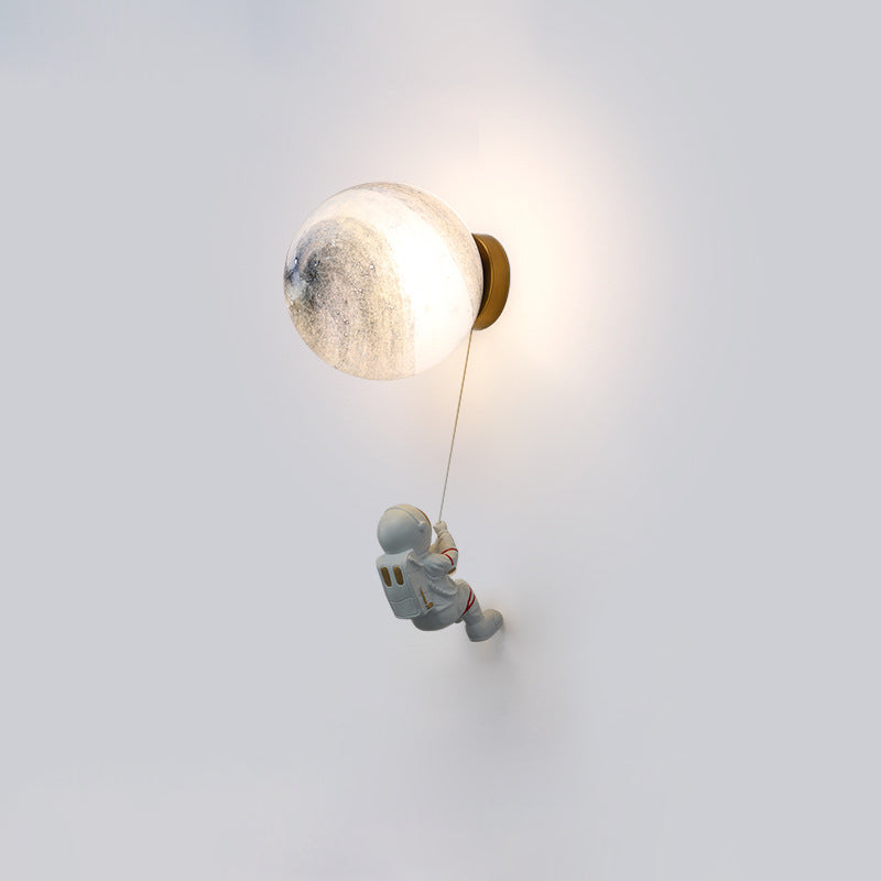 Spherical Round Resin Glass Wall Lamp