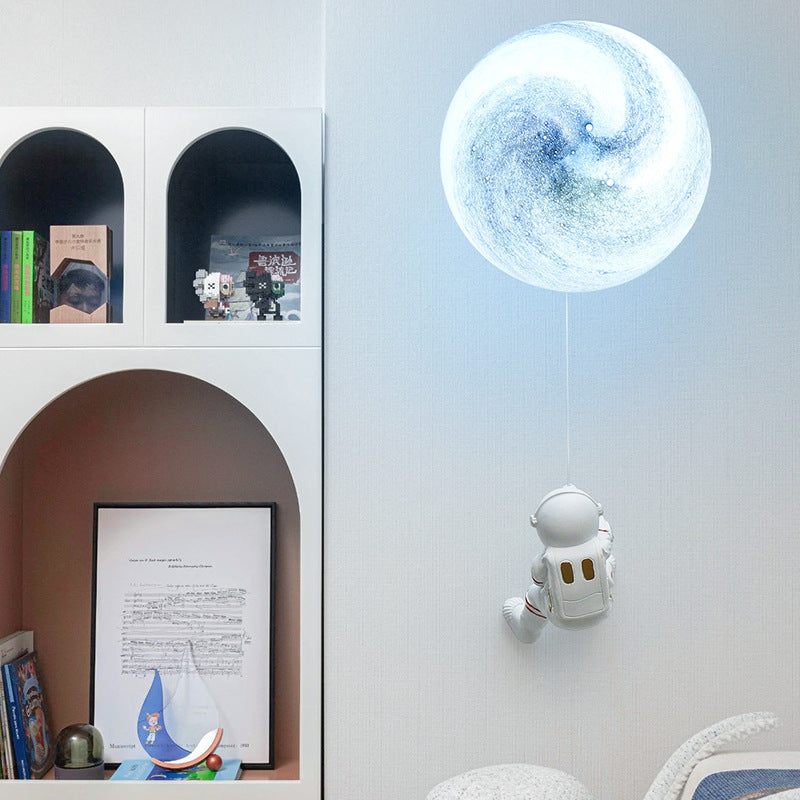 Spherical Round Resin Glass Wall Lamp