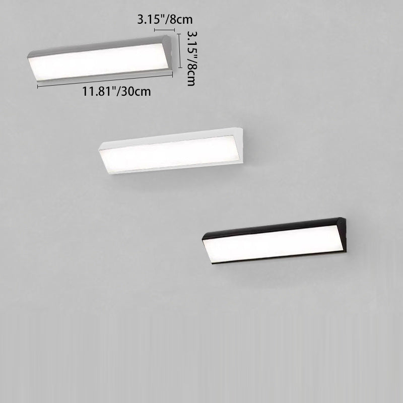 Square Aluminum Acrylic Scone Outdoor Light