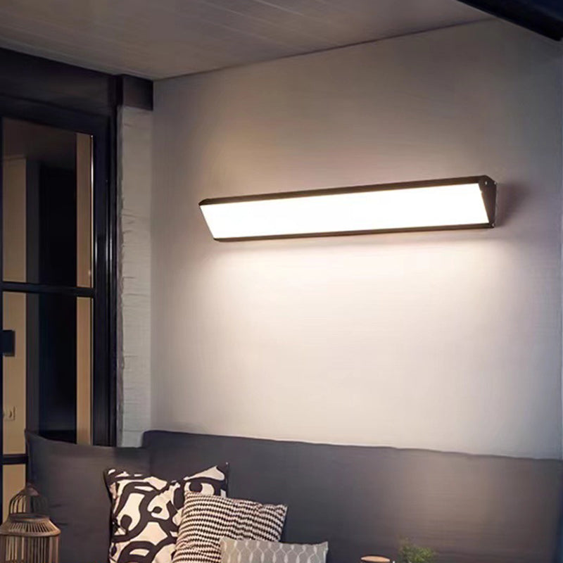 Square Aluminum Acrylic Scone Outdoor Light